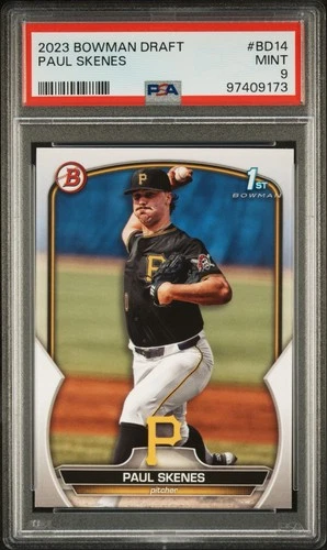 2023 Bowman Draft Paul Skenes #BD14 PSA 9 Mint Rookie Pittsburgh Pirates RC