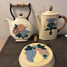 Set Of 3 Home Interior Kitchen Wall Decor MCM Made In USA