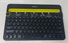 Logitech K480 Bluetooth Wireless Multi-Device Mini Keyboard Black Not Tested