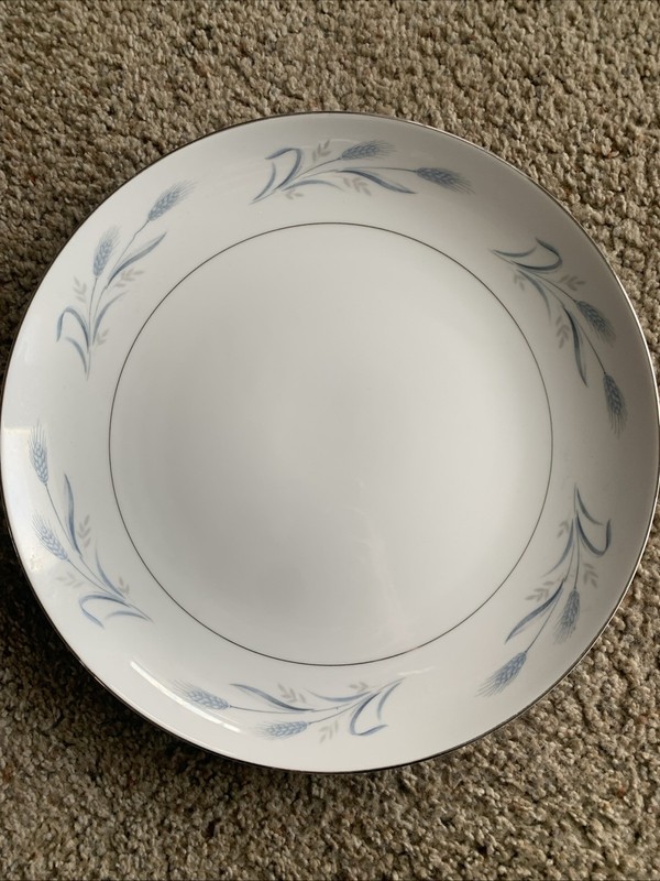 Harmony House Fine China Diana Blue Circle Chop Plate 12” Japan 3836