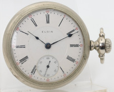 ELGIN GRADE 335, 18s 17j 15418268 POCKET WATCH RUNS M3 