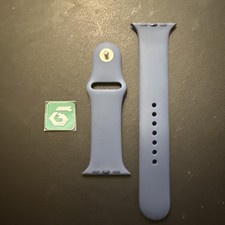 Apple Watch Sport Band 46mm 42/44/45/49 Genuine OEM Denim Blue M/L Used