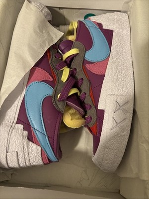 Nike Blazer Low/Sacai/Kaws Purple Sneakers Women Size 5.5 Men Size 4/ DM7901 500