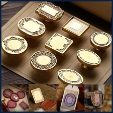 New Fire Paint Seal Wax Stamp Heads Photo Frame Series Sealing Wax Stamp Head