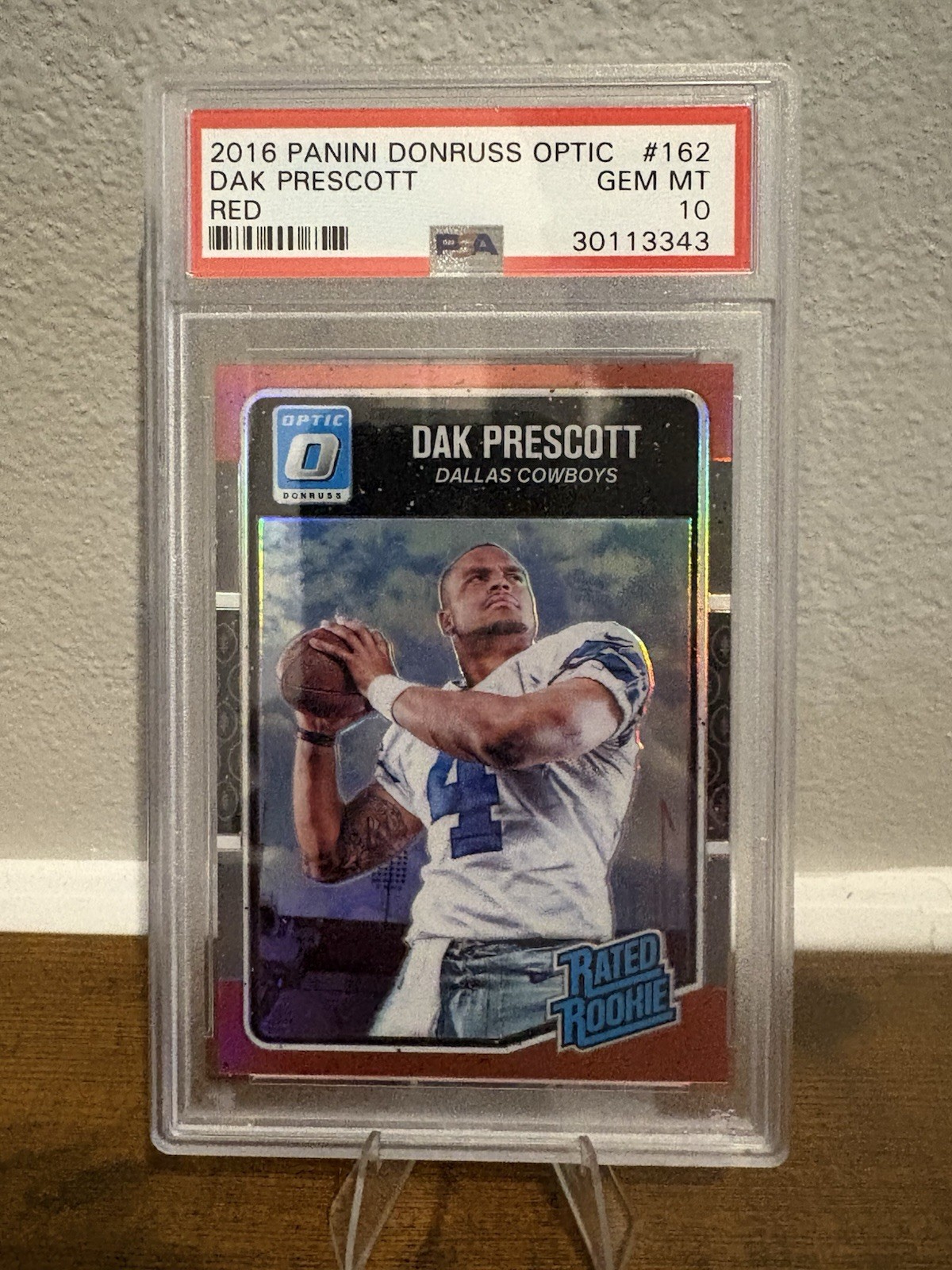 Dak Prescott 2016 Donruss Optic Red Rookie /99 PSA 10