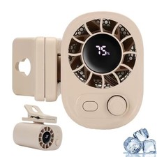 Small Clip on Fan Portable USB Mini Fan 2025 Upgrade,0-100 Speed Adjustment, ...