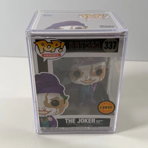 Funko Pop The Joker Batman 1989 #337 Chase Vinyl Figure DC Heroes Hard Case