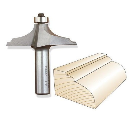 Whiteside 3302 Thumbnail & Bead Table Edge Bit 1/2 in. SH x 1 in. PW