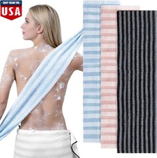 Exfoliating Washcloths Dual-Sided Body Scrubber Towels Back Scrubber Shower USA
