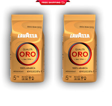 Lavazza Qualità Oro Whole Bean Coffee, Medium Roast,100% Arabica, 2 pack= 4.4 lb 7.95 per pound