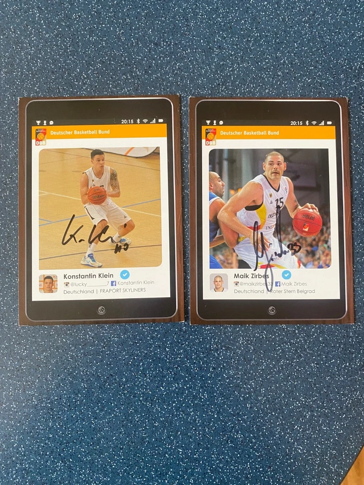 14 Autogrammkarten     Deutscher Basketball Bund  DBB  signiert - Bild 3 von 4