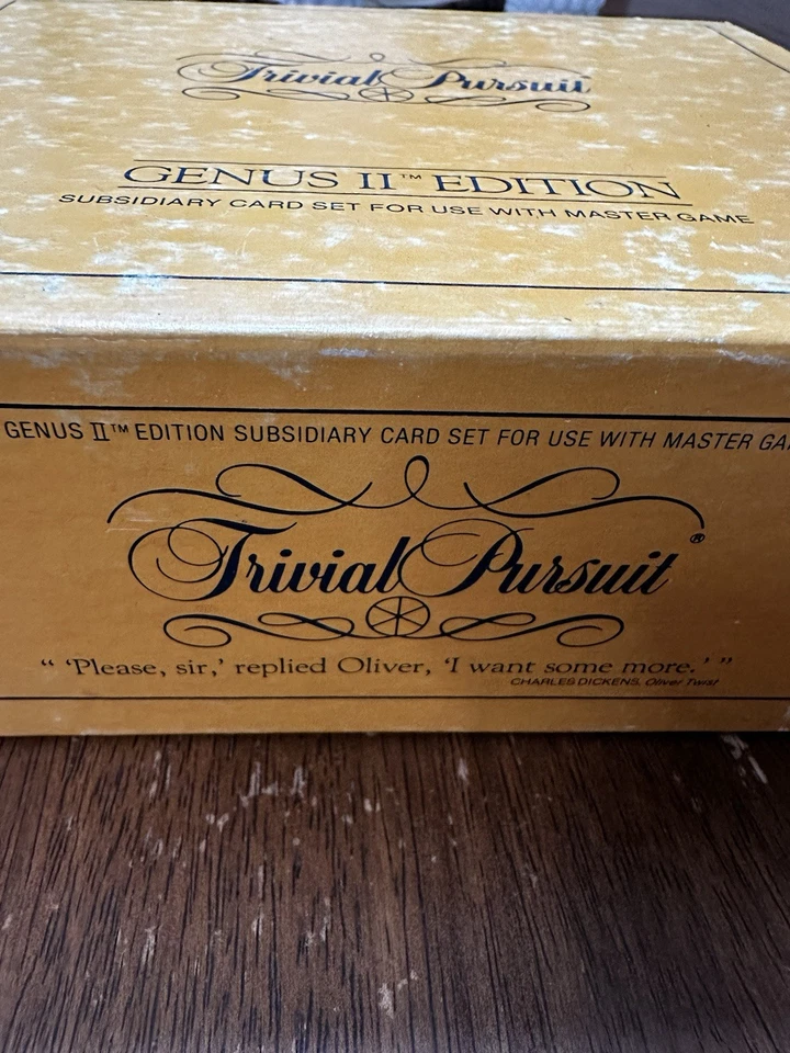 Vintage TRIVIAL PURSUIT GENUS II EDITION CARD subsidiary card set 2 - 1984 Cards - Image 2 of 4