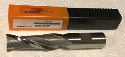 New Hertel 3/4'' x  2-1/4  LOC x 4-1/2  OAL, 2 Flute, HSS Co8 SE End Mill