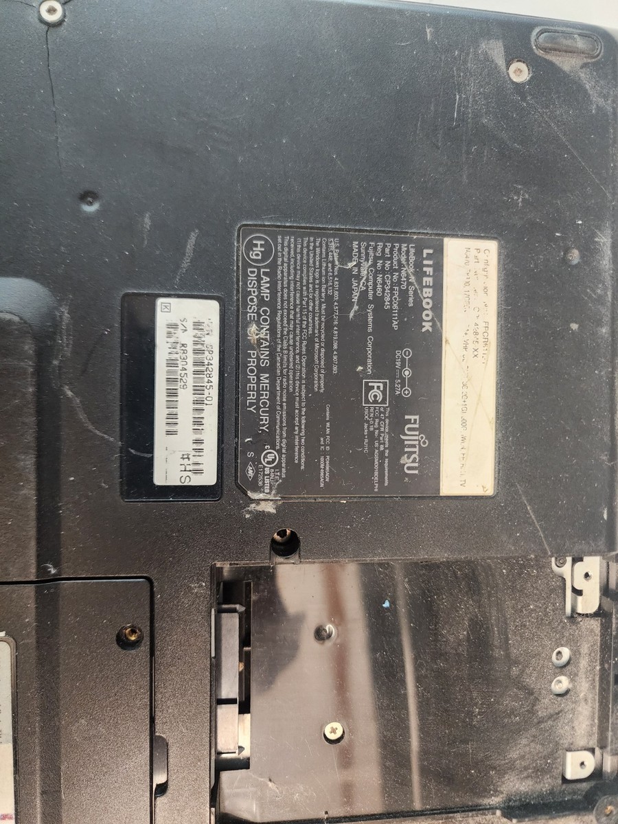 fujitsu lifebook n6470 n series Laptop Core 2 Duo T8300@2.40ghz