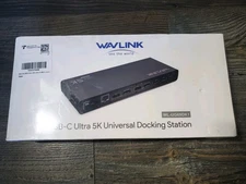 Wavlink WL-UG69DK1 USB-C Ultra 5K Universal Docking Station - Black Sealed
