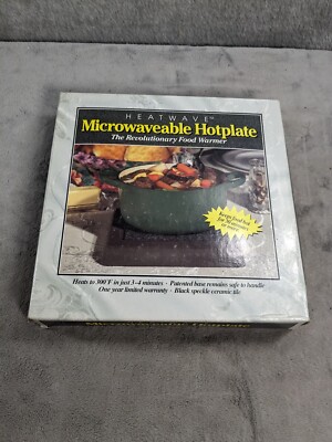 Vintage Heatwave Microwaveable Hotplate - The Revolutionary Food Warmer