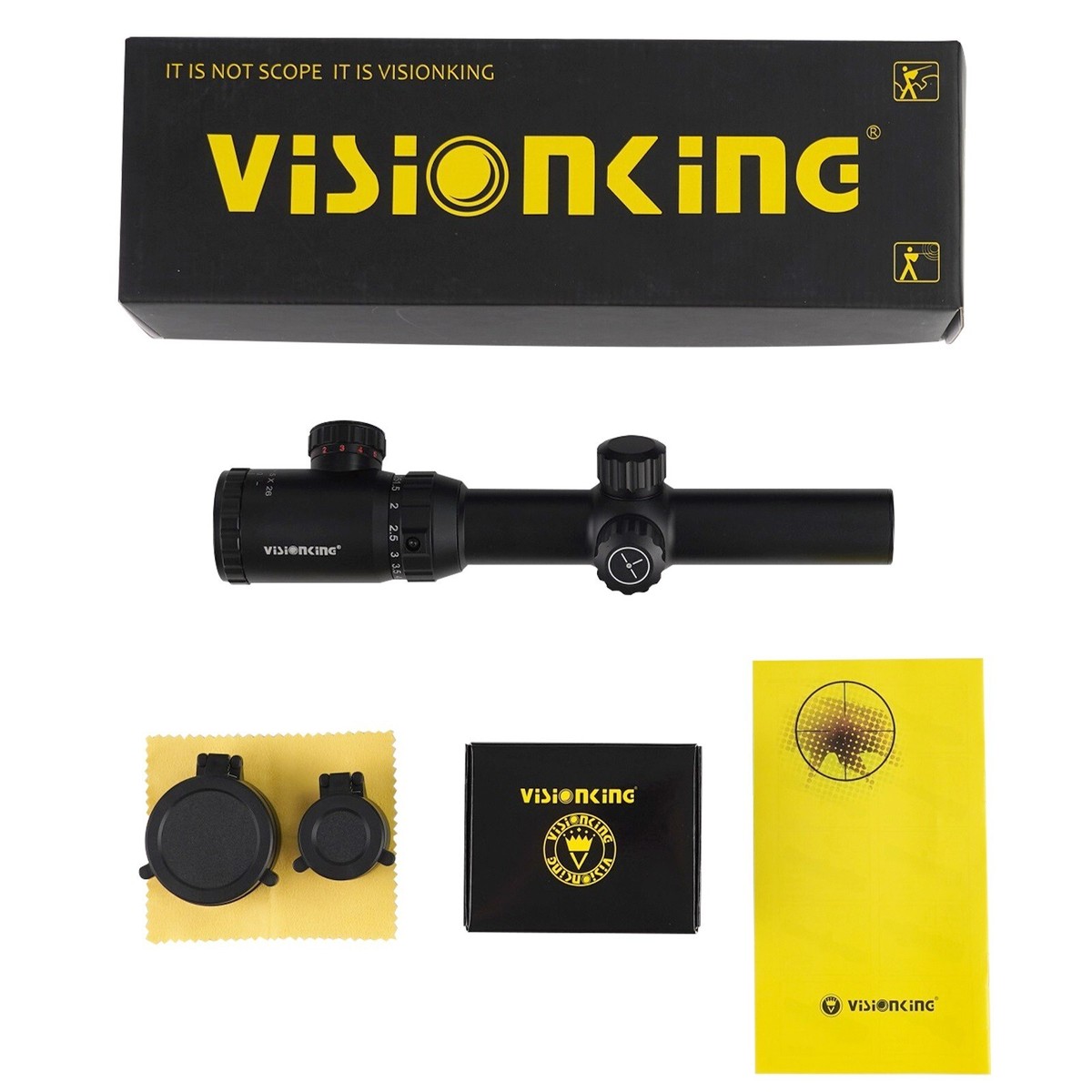Visionking 1.25-5x26 Rifle Scope Hunting 30 three-pin German1