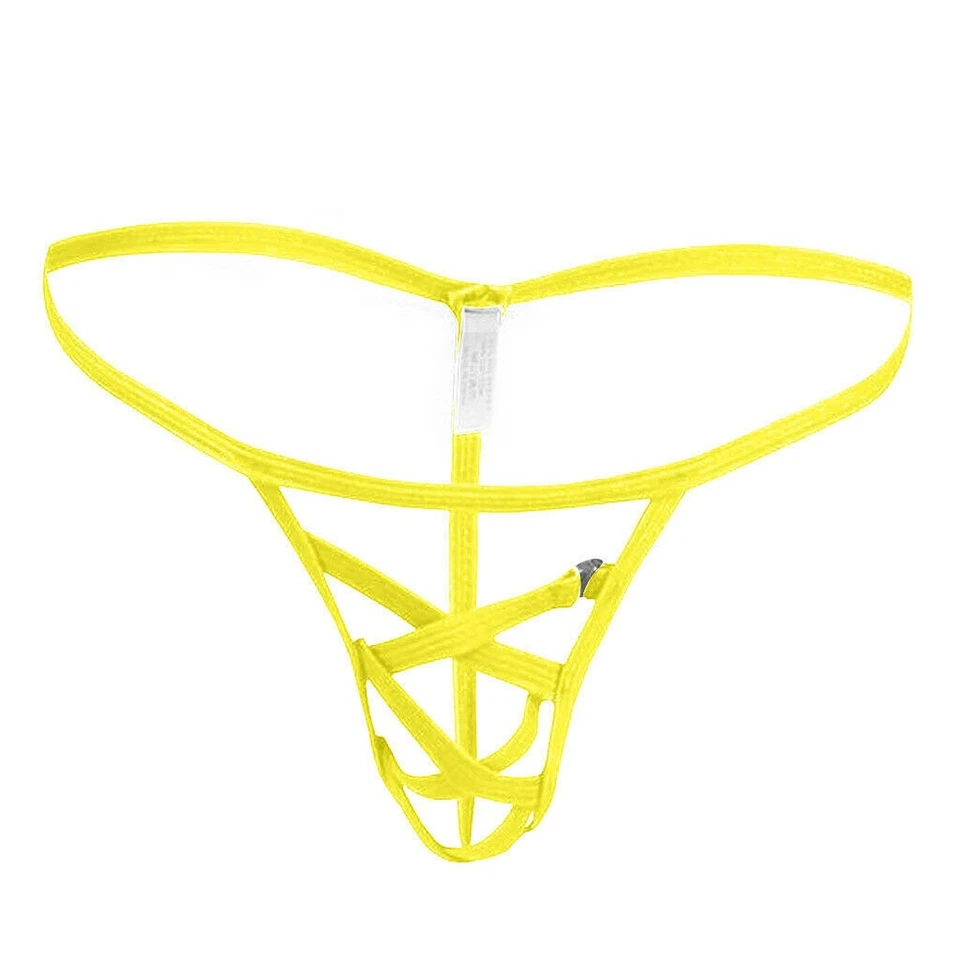 MCT Herren Eis Seide Mini Micro Bikini G String Frontoffen in BRAUN in S-2XL - Bild 3 von 4