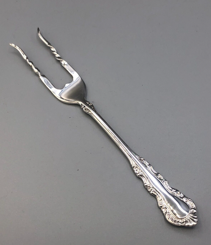 "Tenedor de patata al horno de ley Georgian Rose de Reed & Barton 7,25"