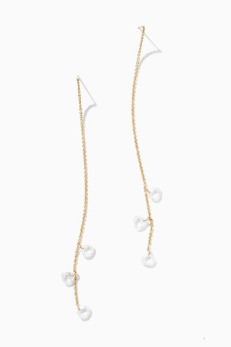 Stella & Dot Dripping in Diamonds Crystal Threader Earrings Brand New