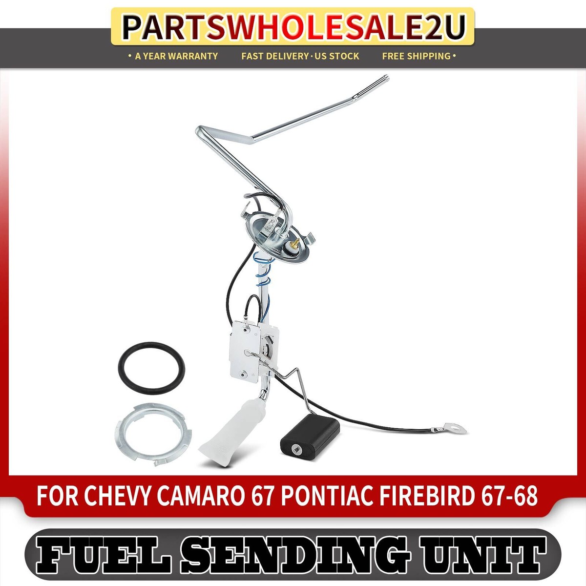 Gas Tank Sending Unit - 3/8 Outlet w/o Return Line - 67-68 Camaro Firebird