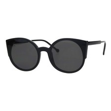 Womens Round Cateye Sunglasses Trendy Retro Fashion Shades UV 400