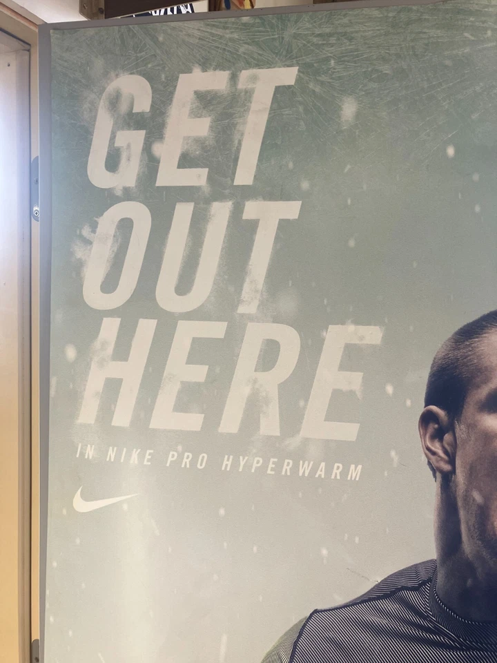Huge "Get Out Here" Rob Gronkowski Football Nike Store Advertising Poster - Image 2 of 4