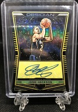 2018-19 Panini Obsidian Josh Jackson Galaxy Auto Electric Etch Yellow #/10 Suns