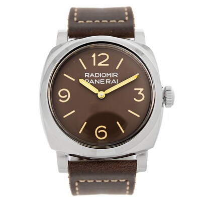 Panerai Radiomir 1940 3 Days Stainless Steel Brown Dial 45mm PAM00662 Full Set