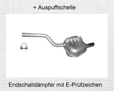 Endschalldämpfer Skoda Octavia II 1.2 TSI, 1.6 Auspuff Endtopf Schelle