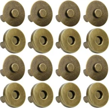 20 Set Magnetic Snaps for Purse Magnetic Bag Fastener Clasp Magnetic Button Repl