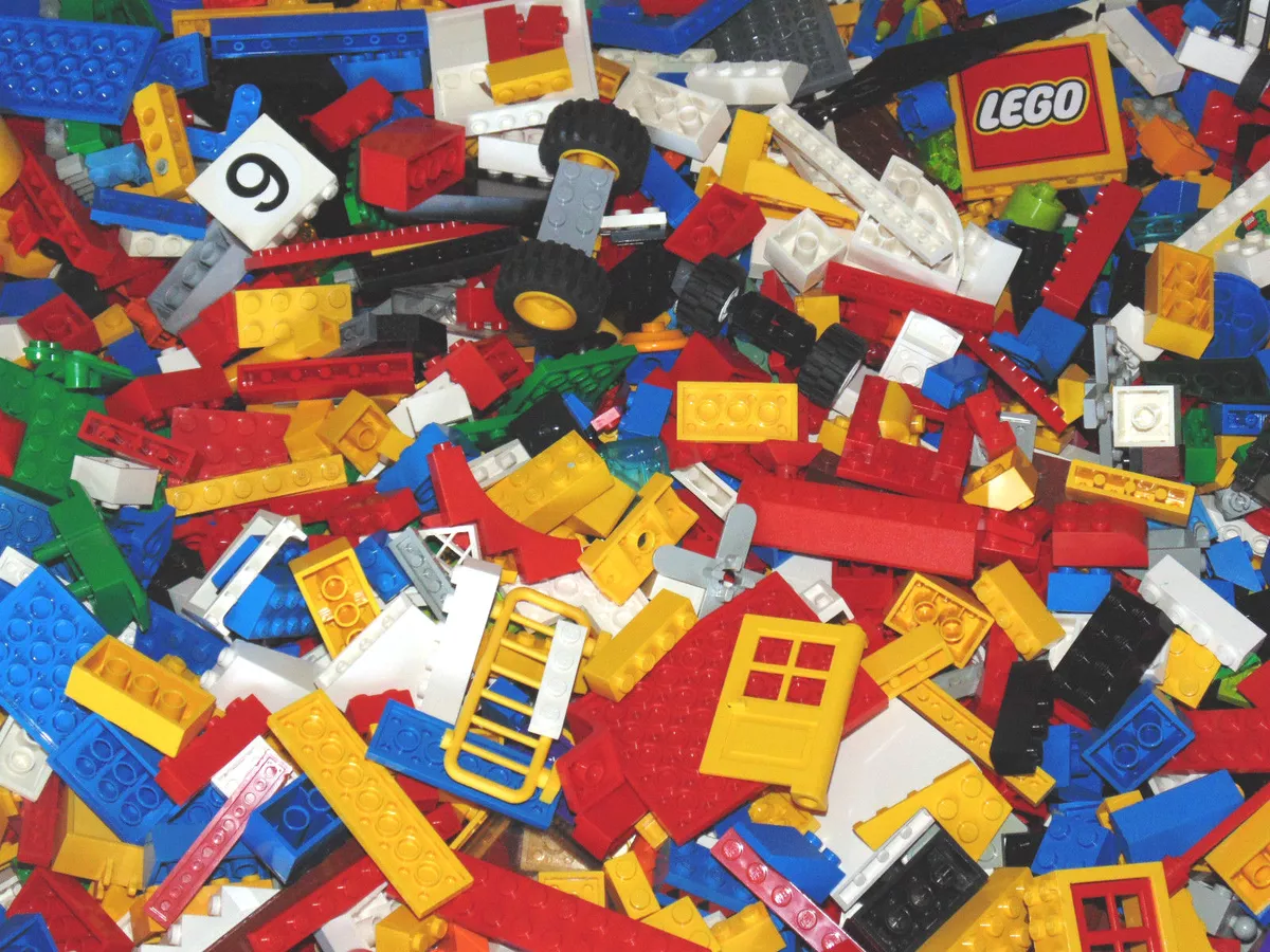 GENUINE LEGO 500g bundle of mixed bricks pieces parts approx 400 pieces job lot