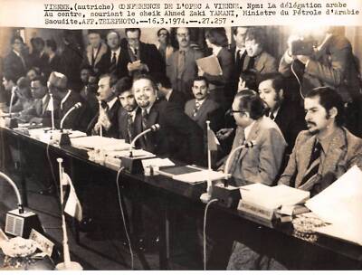 Pressefoto.AM21187.24x18 cm ca.1974.OPEC Konferenz in Wien.
