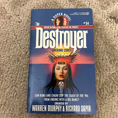 Ground Zero Action Mystery Paperback Book by Warren Murphy Spy Thriller 1991