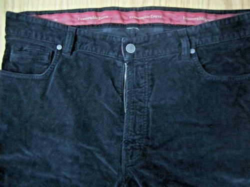 Ermenegildo Zegna Black Corduroy Pants 