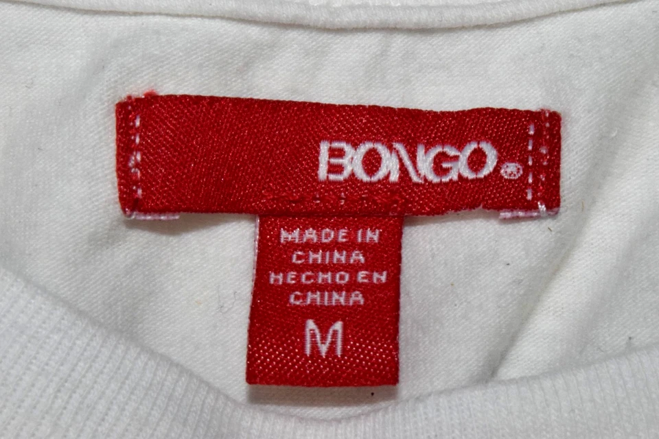 Camisa Top Bongo Sie M Años 90 2 Capas Blanco Transparente Sobre Camiseta sin Mangas Adjunta Foto 3 de 4