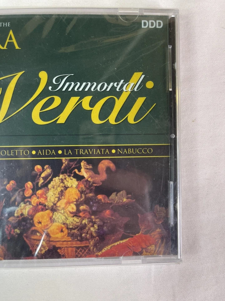 CD de música clásica Immortal Verdi Vol.2 Macbeth Rigoletto Aida Opera NUEVO sellado Foto 3 de 4