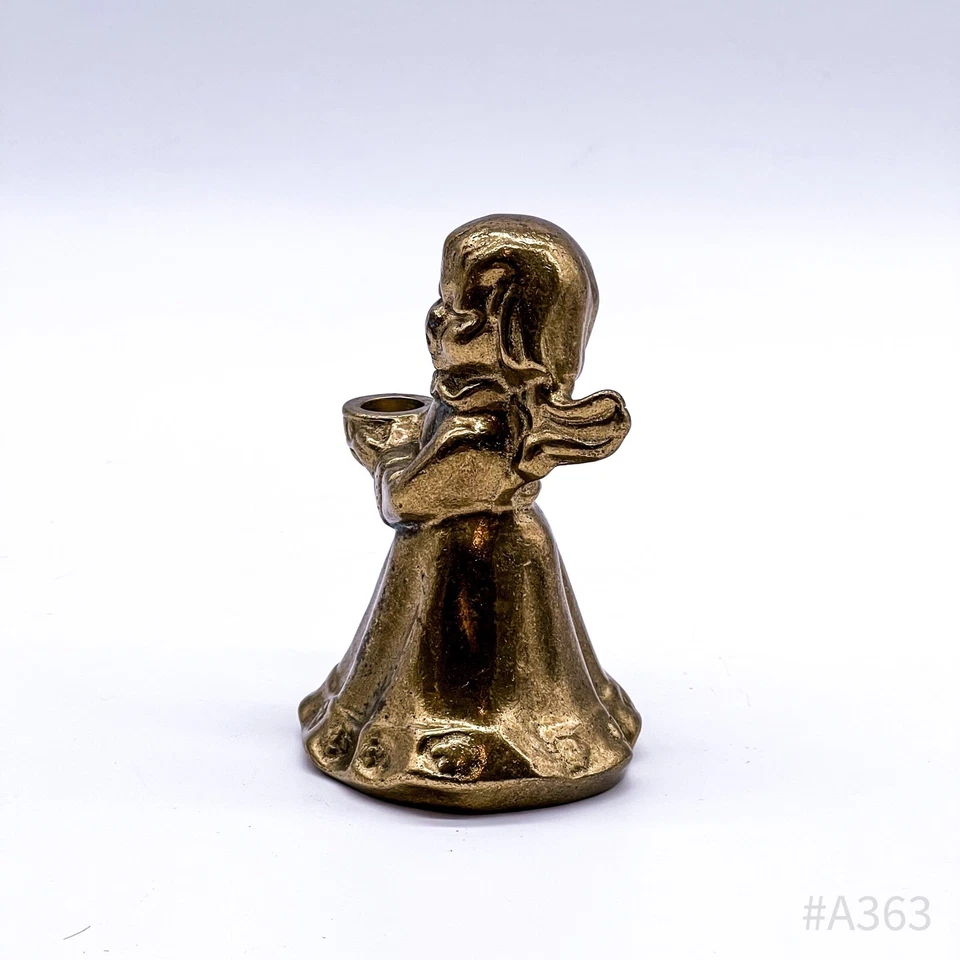 Messingfigur „ Ángel “ Ángel Figura Ángel de la Navidad Candelero Latón 10cm - Imagen 3 de 4