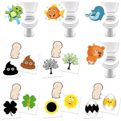 LK TREND & STYLE 9 WC Aufkleber Toilettensticker als Töpfchentrainer für Kinder Sticker Toilette