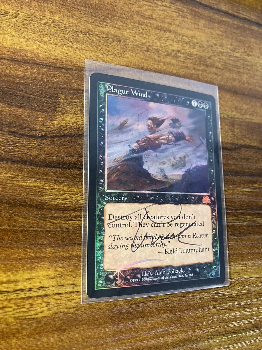 MTG✨Artist Signed PLAGUE WIND FOIL✨Prophecy NM/M RARE Sorcery