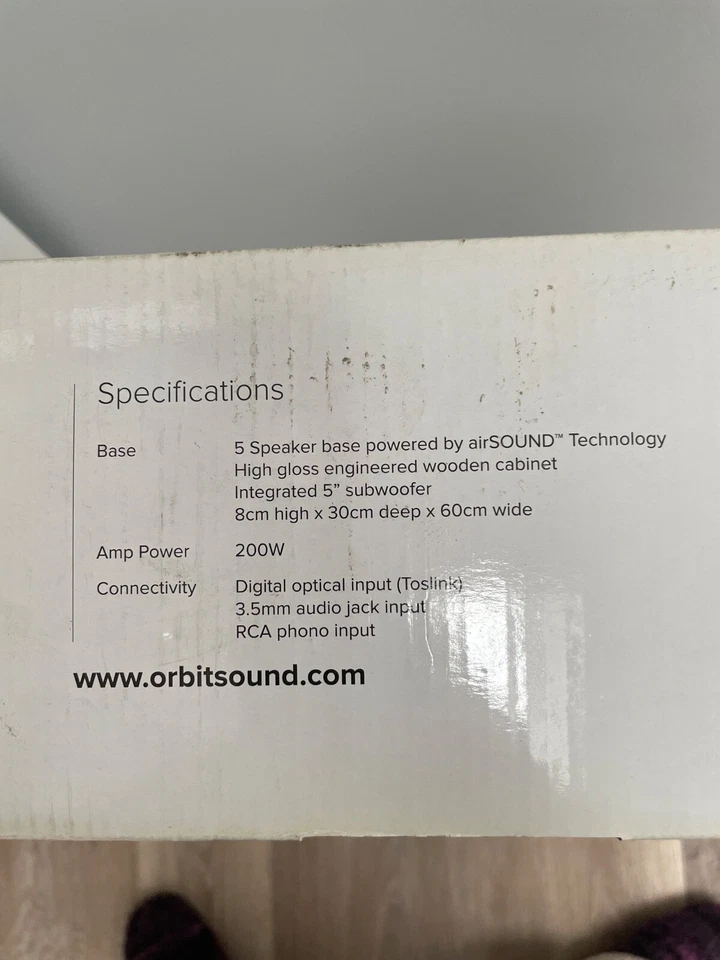 ORBITSOUND SB60 airSOUND Base With Remote. - Image 3 of 4