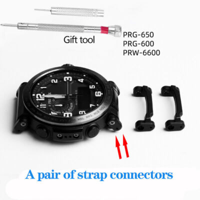 24mm For Casio PROTREK PRG600YB 650 600 PRW-6600 Strap Connector Watchband