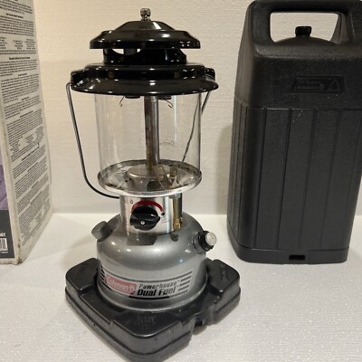 Vintage 6/95 Coleman Powerhouse Dual Fuel 2~Mantle Lantern Hard