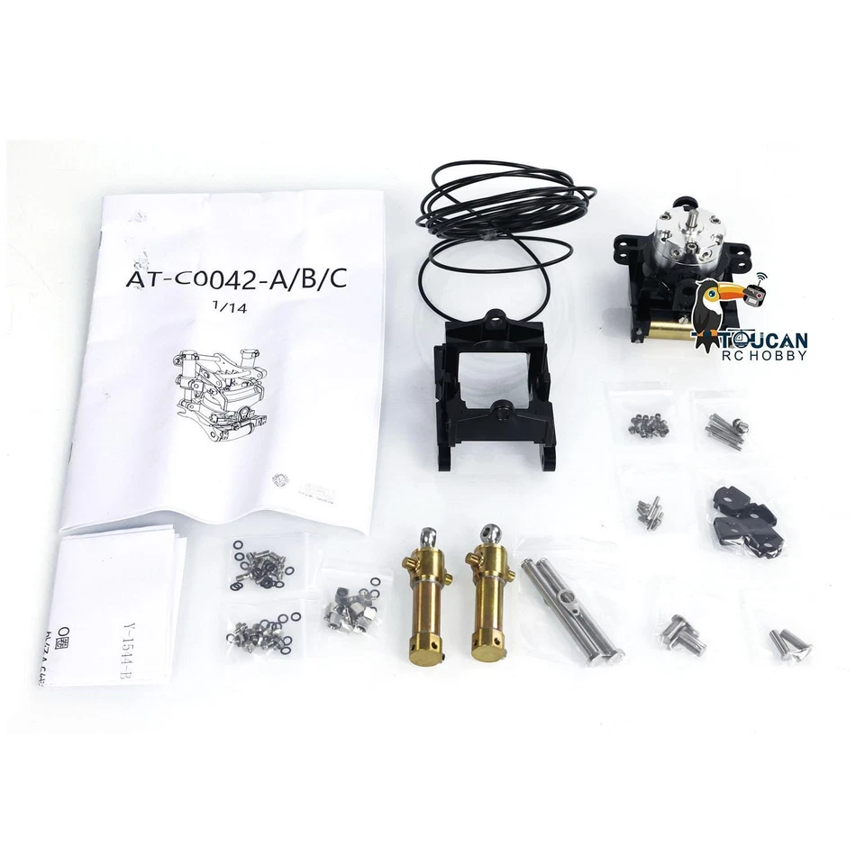 Acoplador de liberación rápida LESU muñeca de metal para excavadora hidráulica 1/14 RC B0001 Foto 3 de 4