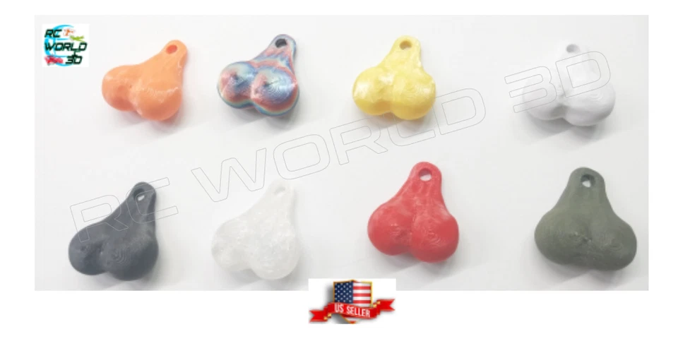 RC CRAWLER 1/10 Hanging Truck HITCH Balls NutZ 3D Printed Crawler Accessories - Image 3 of 4