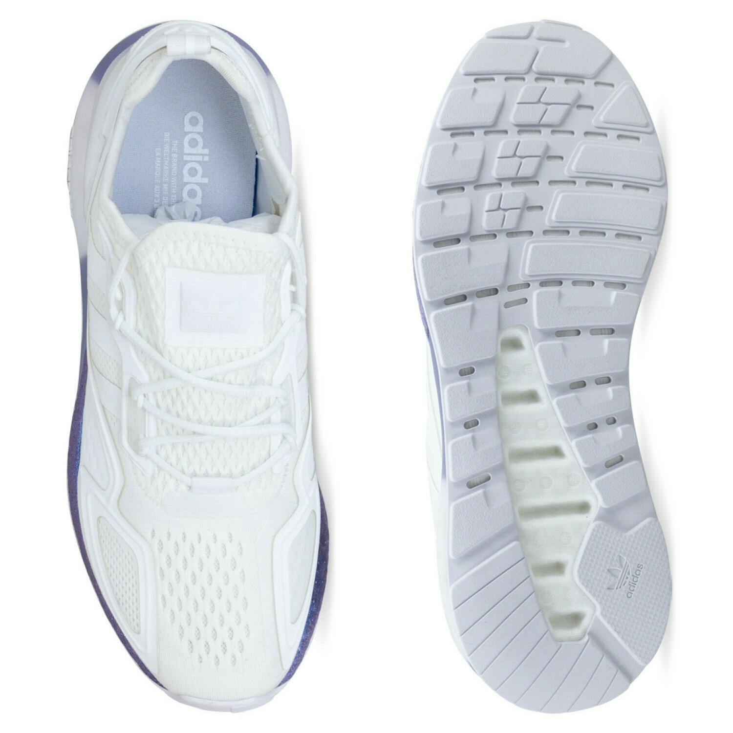 adidas ZX 2K Boost FV2928 White Rare Iridescent Running Gym Shoes Men Size  8.5US | eBay