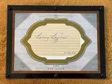 Larry Nap Lajoie 2017 Topps Transcendent 1/1 Oversized Cut Signature Signed Auto