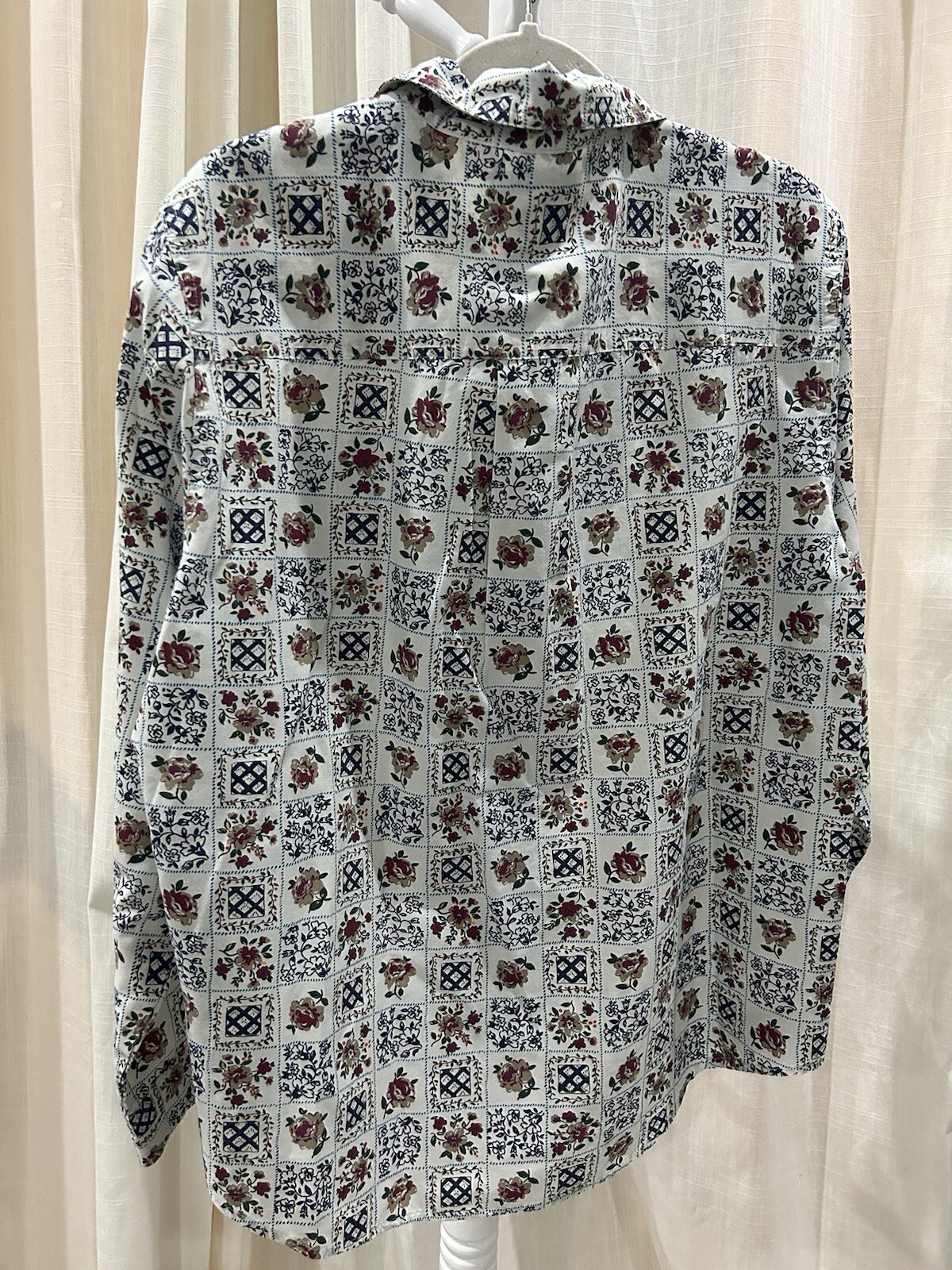 Cabin Creek Patchwork Button Up Shirt Womens  Lar… - image 4