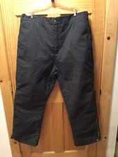 DICKIES Cotton/Poly Insulated Pants Men's Sz2XL EUC Black Quilted Lining Winter