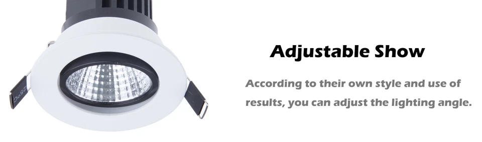 Dimmable 6W 9W 12W 15W  LED Recessed Ceiling Downlight COB Spot Light Bulb Kits  - Image 4 of 4